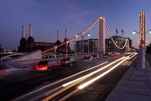 Battersea Power Station at dusk