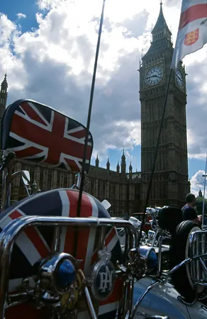 Mod's bike in front of Big Ben