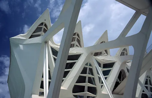 Amazing modern architectural of City of Arts and Sciences