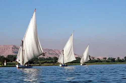 Felucca's breezing down the Nile