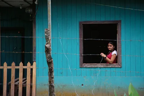 Girl in window