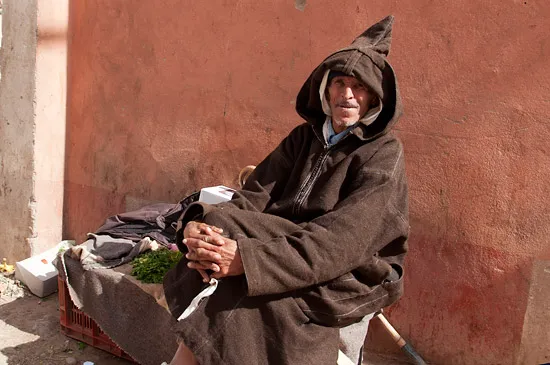 Sitting at the market