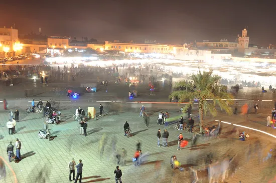 Marrakesh Jemaa el-Fnaa at night