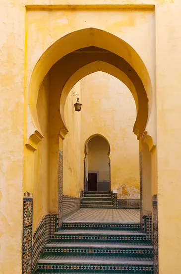 Meknes, Mausoleum Moulay Ismail door