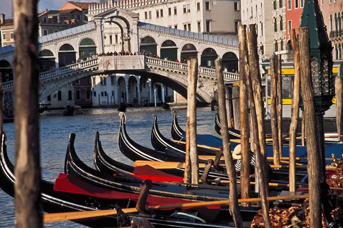 Rialto Bridge at sunset