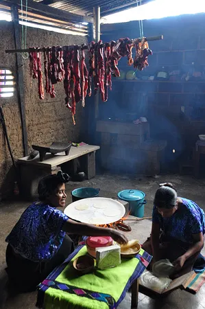 Local kitchen smoking meats