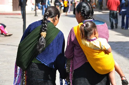 Two women and a toddler